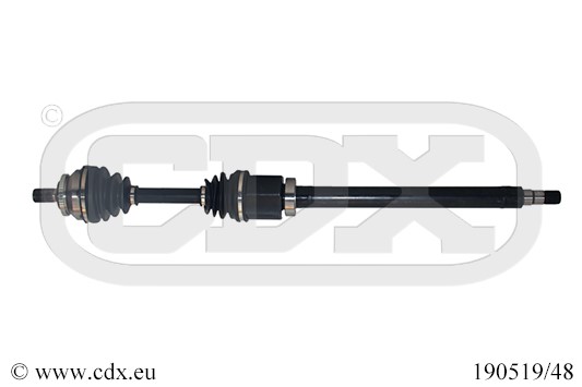 Drivaxel, framaxel höger CDX