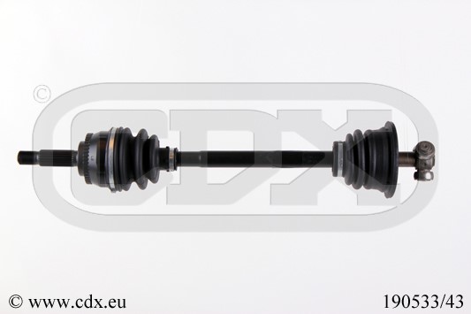 Drivaxel, framaxel vänster Cdx 190533/43 CDX