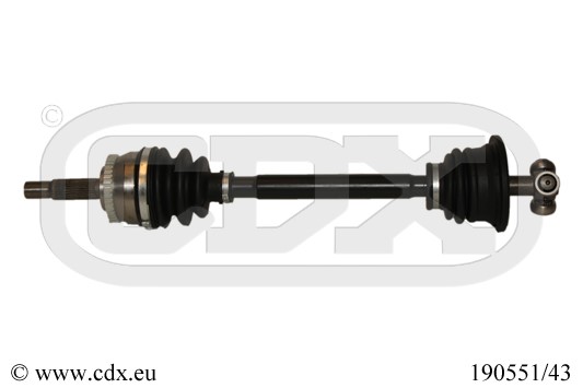 Drivaxel, framaxel vänster Cdx 190551/43 CDX