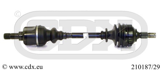 Drivaxel, framaxel vänster Cdx 210187/29 CDX