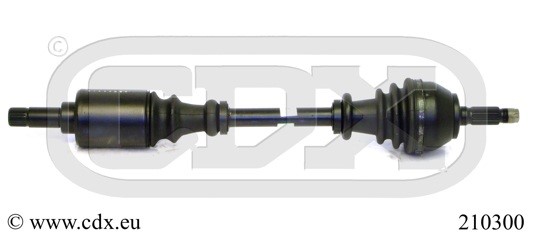 Drivaxel, framaxel vänster Cdx 210300 CDX