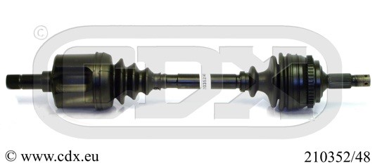 Drivaxel, framaxel vänster Cdx 210352/48 CDX