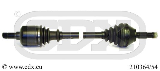 Drivaxel, framaxel vänster Cdx 210364/54 CDX