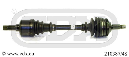Drivaxel, framaxel vänster Cdx 210387/48 CDX