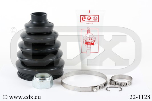 Dammskydd, drivaxel, På hjulsidan Cdx 22-1128 CDX