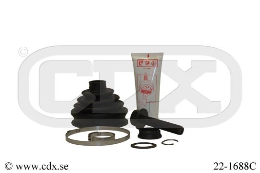 Dammskydd, drivaxel, Framaxel, På hjulsidan Cdx 22-1688C CDX