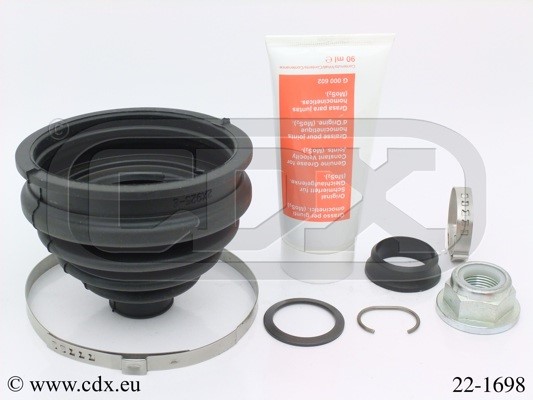 Dammskydd, drivaxel, Framaxel, På hjulsidan Cdx 22-1698 CDX Dammskydd, drivaxel, Framaxel, På hjulsidan Cdx 22-1698 CDX