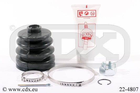 Dammskydd, drivaxel, Framaxel, På hjulsidan Cdx 22-4807 CDX