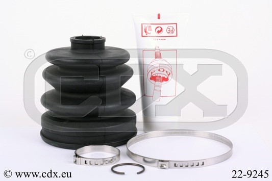 Dammskydd, drivaxel, Framaxel, På hjulsidan Cdx 22-9245 CDX