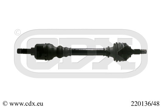 Drivaxel, Framaxel, framaxel vänster, Vänster Cdx 220136/48 CDX
