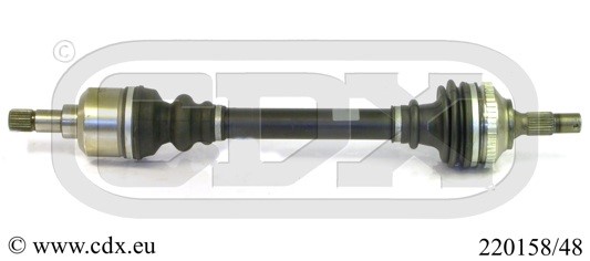 Drivaxel, framaxel vänster Cdx 220158/48 CDX