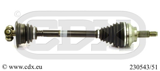 Drivaxel, Framaxel, framaxel vänster, Vänster Cdx 230543/51 CDX