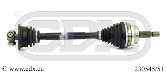 Drivaxel, framaxel vänster Cdx 230545/51 CDX
