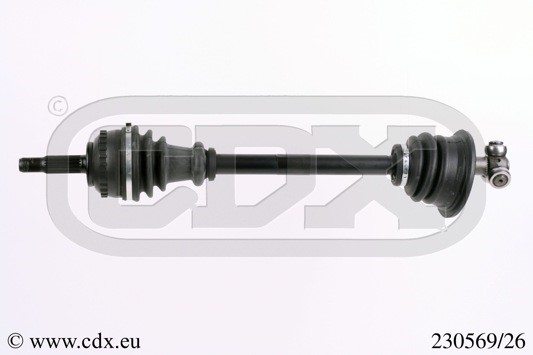 Drivaxel, framaxel vänster, framaxel höger Cdx 230569/26 CDX