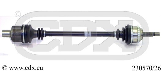 Drivaxel, framaxel höger Cdx 230570/26 CDX