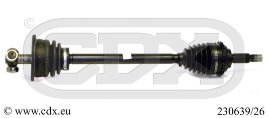 Drivaxel, framaxel vänster Cdx 230639/26 CDX Drivaxel, framaxel vänster Cdx 230639/26 CDX