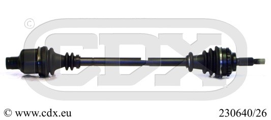 Drivaxel, framaxel höger Cdx 230640/26 CDX
