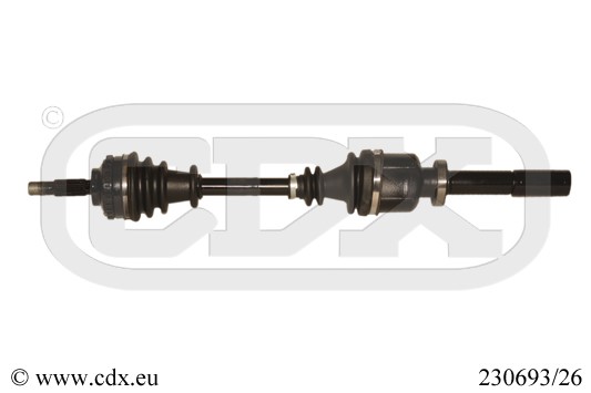 Drivaxel Renault Clio Ii (bb_, Cb_), framaxel höger Cdx 230693/26 CDX