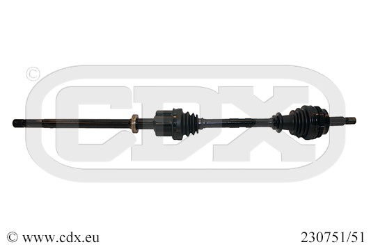 Drivaxel, framaxel höger Cdx 230751/51 CDX