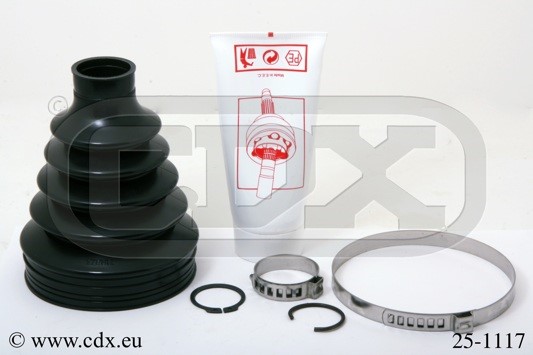 Dammskydd, drivaxel, Framaxel, på växellådssidan Cdx 25-1117 CDX