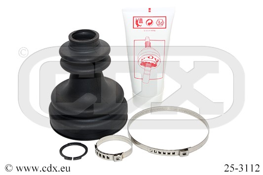 Dammskydd, drivaxel, på växellådssidan, framaxel höger Cdx 25-311 CDX Dammskydd, drivaxel, på växellådssidan, framaxel höger Cdx 25-311 CDX