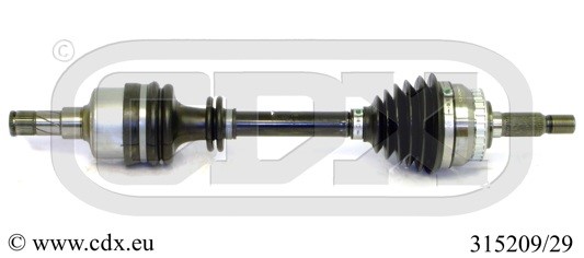 Drivaxel, framaxel vänster Cdx 315209/29 CDX