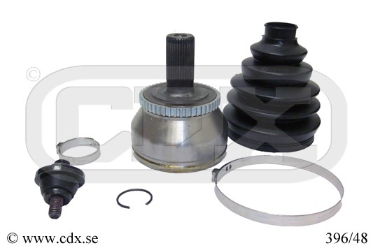 Drivknut, Framaxel, På hjulsidan Cdx 396/48 CDX