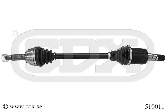 Drivaxel Tesla Model S (5yjs), framaxel vänster Cdx 510011 CDX