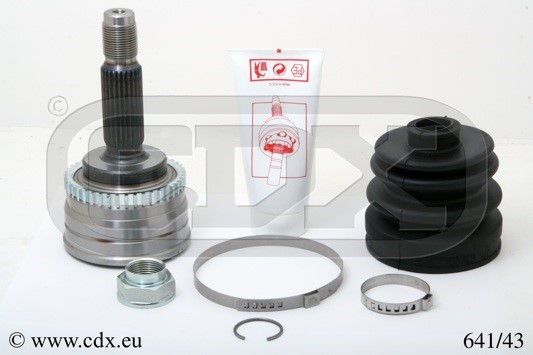 Drivknut, Framaxel, På hjulsidan Cdx 641/43 CDX