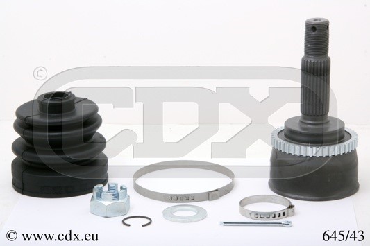 Drivknut, På hjulsidan Cdx 645/43 CDX