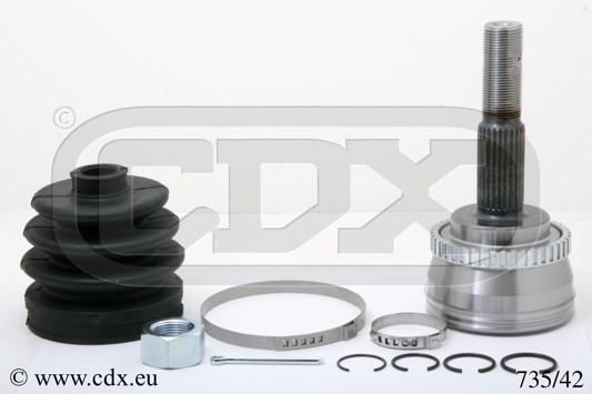 Drivknut, På hjulsidan Cdx 735/42 CDX