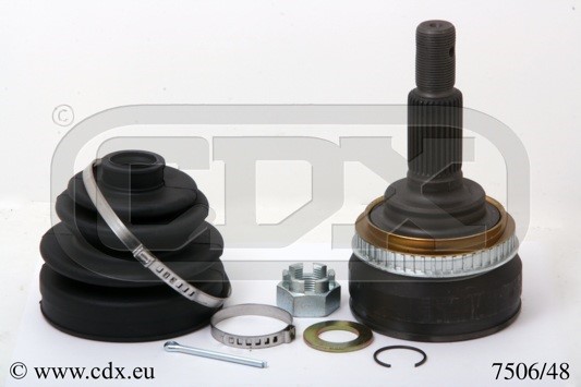 Drivknut, Bakaxel, På hjulsidan Cdx 7506/48 CDX