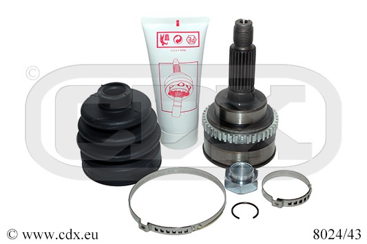Drivknut, Framaxel, På hjulsidan Cdx 8024/43 CDX Drivknut, Framaxel, På hjulsidan Cdx 8024/43 CDX