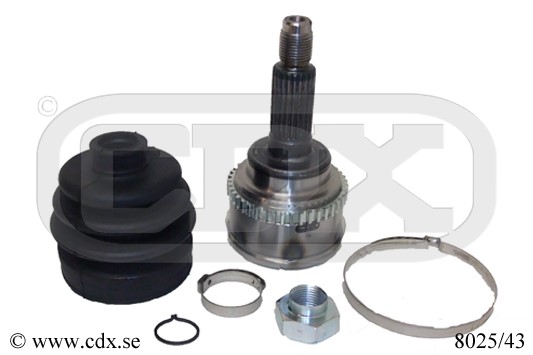 Drivknut, På hjulsidan Cdx 8025/43 CDX