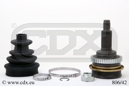 Drivknut, Framaxel, På hjulsidan Cdx 806/42 CDX