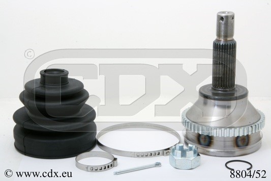 Drivknut, Bakaxel, Framaxel, På hjulsidan Cdx 8804/52 CDX