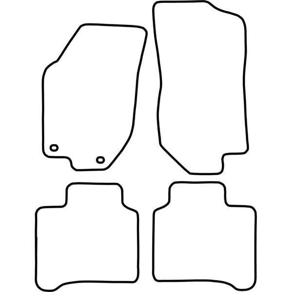 Textilmatta, kupé, Fram och bak Autostyle TM AR504V AutoStyle