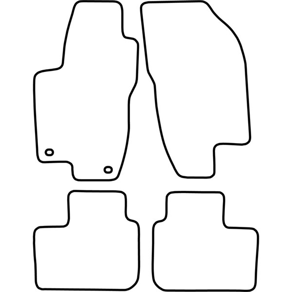 Textilmatta, kupé, Fram och bak Autostyle TM AR505V AutoStyle