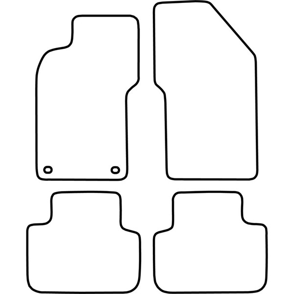 Textilmatta, kupé, Fram och bak Autostyle TM AR509V AutoStyle