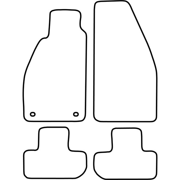 Textilmatta, kupé, Fram och bak Autostyle TM AR510V AutoStyle