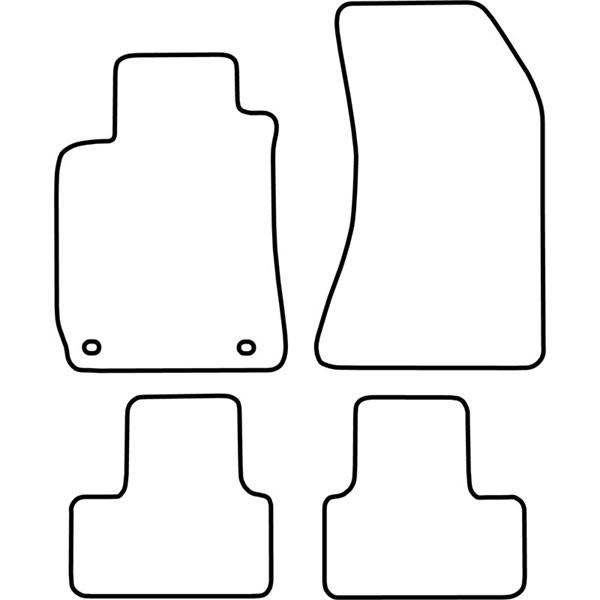 Textilmatta, kupé, Fram och bak Autostyle TM AR511V AutoStyle