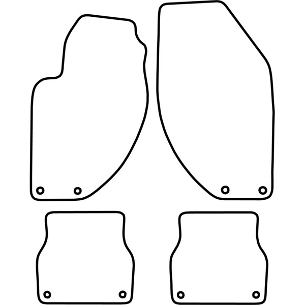 Textilmatta, kupé, Fram och bak Autostyle TM AR514V AutoStyle