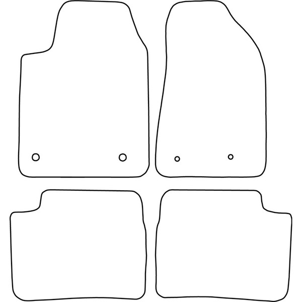 Textilmatta, kupé, Fram och bak Autostyle TM AR517V AutoStyle