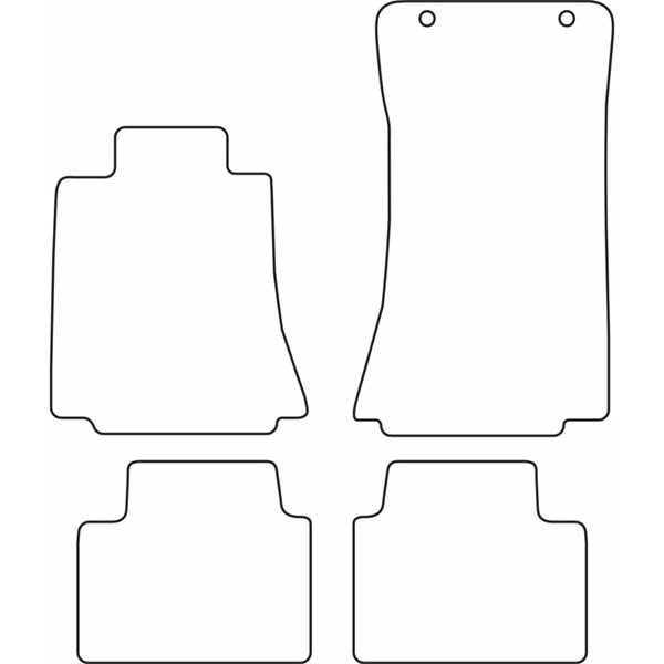 Textilmatta, kupé, Fram och bak Autostyle TM AR518V AutoStyle