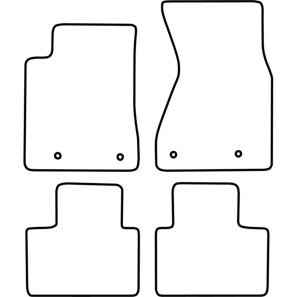 Textilmatta, kupé, Fram och bak Autostyle TM AU507V AutoStyle