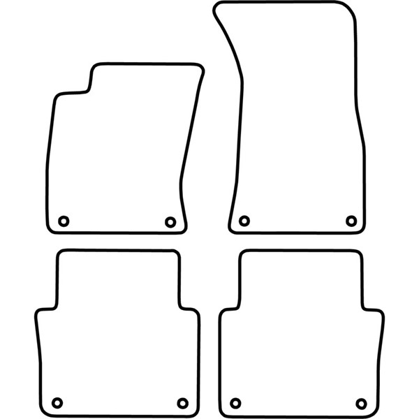 Textilmatta, kupé, Fram och bak Autostyle TM AU513V AutoStyle