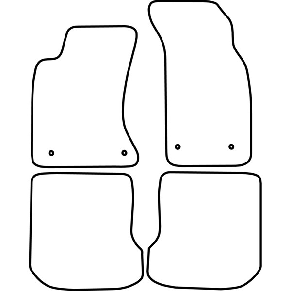 Textilmatta, kupé, Fram och bak Autostyle TM AU517V AutoStyle