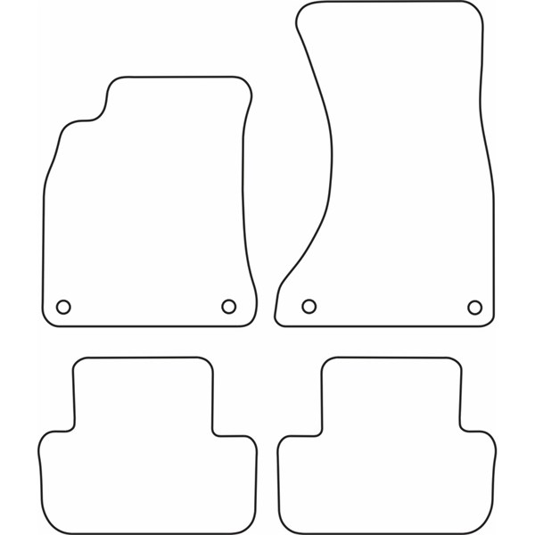 Textilmatta, kupé, Fram och bak Autostyle TM AU519V AutoStyle Textilmatta, kupé, Fram och bak Autostyle TM AU519V AutoStyle