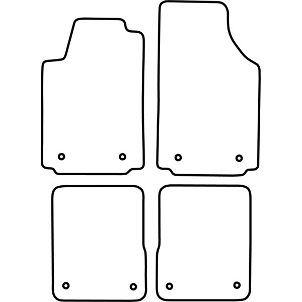 Textilmatta, kupé, Fram och bak Autostyle TM AU520V AutoStyle