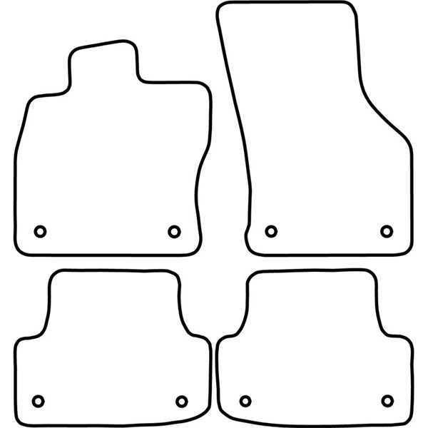 Textilmatta, kupé, Fram och bak Autostyle TM AU523V AutoStyle